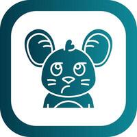 Liar Glyph Gradient Round Corner Icon vector