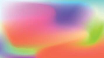 Blurry Rainbow-Colored Abstract Vector Background Art with Bright Hues