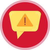 Alert Flat Multi Circle Icon vector