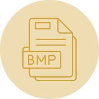 Bmp Line Yellow Circle Icon vector