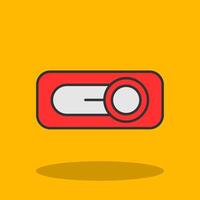 Switch Filled Shadow Icon vector