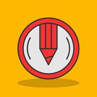Compose Filled Shadow Icon vector