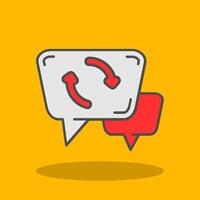 Syncing Filled Shadow Icon vector