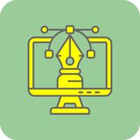 Vector Filled Yellow Icon