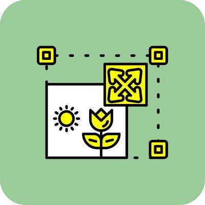 Move Filled Yellow Icon