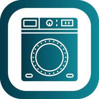 Laundry Glyph Gradient Round Corner Icon vector