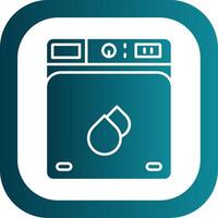 Laundry Glyph Gradient Round Corner Icon vector