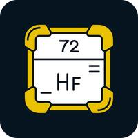 Hafnium Glyph Two Color Icon vector