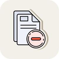 Close Line Filled White Shadow Icon vector