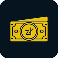 Zloty Glyph Two Color Icon vector