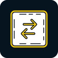 Swap Glyph Two Color Icon vector