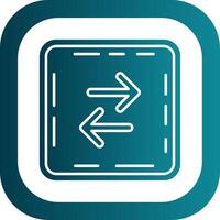 Swap Glyph Gradient Round Corner Icon vector