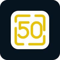 Fifty Glyph Two Color Icon vector