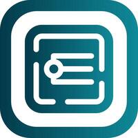 Endpoint Glyph Gradient Round Corner Icon vector