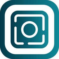 Dot Glyph Gradient Round Corner Icon vector