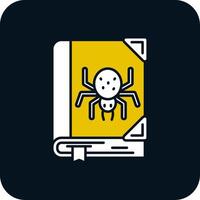 Horror Glyph Two Color Icon vector