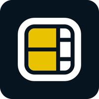Layout Glyph Two Color Icon vector