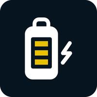 Battery Glyph Two Color Icon vector