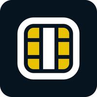 Layout Glyph Two Color Icon vector