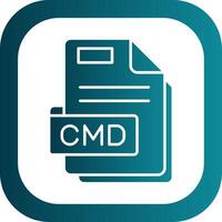 Cmd Glyph Gradient Round Corner Icon vector