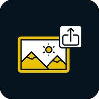 Export Glyph Two Color Icon vector
