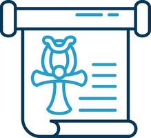 History Line Blue Two Color Icon vector