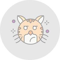 Liar Line Filled Light Circle Icon vector