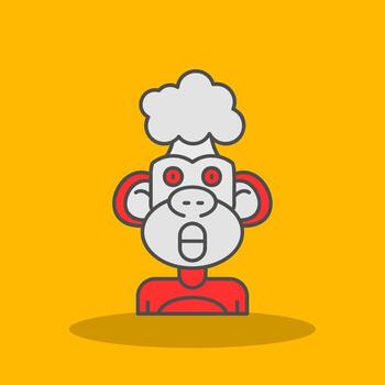 Exploding Filled Shadow Icon vector