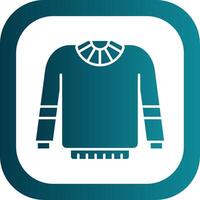 Sweater Glyph Gradient Round Corner Icon vector