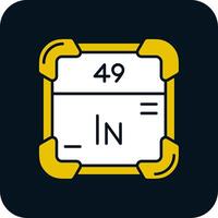 Indium Glyph Two Color Icon vector
