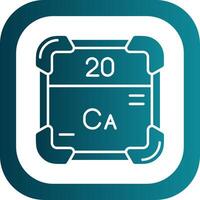 Calcium Glyph Gradient Round Corner Icon vector