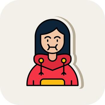 enfermedad línea lleno blanco sombra icono vector