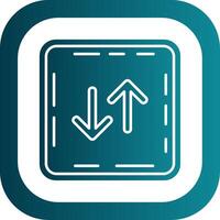 Swap Glyph Gradient Round Corner Icon vector