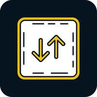 Swap Glyph Two Color Icon vector