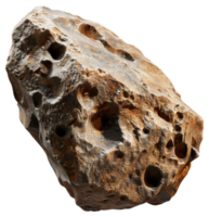 ai generato naturale Favo roccia struttura con intricato fori su trasparente sfondo - azione png. png