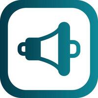 Speaker Glyph Gradient Round Corner Icon vector