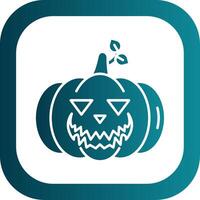 Pumpkin Glyph Gradient Round Corner Icon vector