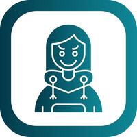 Envy Glyph Gradient Round Corner Icon vector