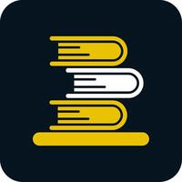 Books Glyph Two Color Icon vector