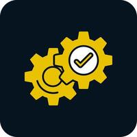Setting Glyph Two Color Icon vector