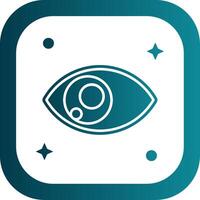 Eye Glyph Gradient Round Corner Icon vector