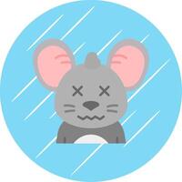 Dead Flat Blue Circle Icon vector