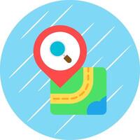 Find Flat Blue Circle Icon vector