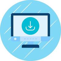Download Flat Blue Circle Icon vector