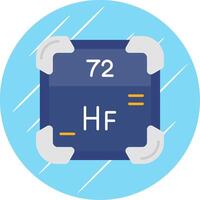 Hafnium Flat Blue Circle Icon vector