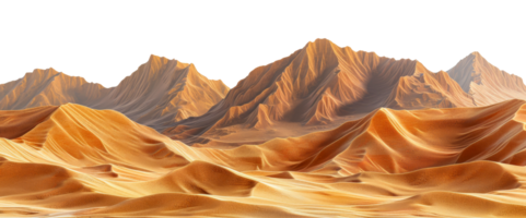 ai généré texturé le sable dunes avec complexe motifs sur transparent Contexte - Stock png. png