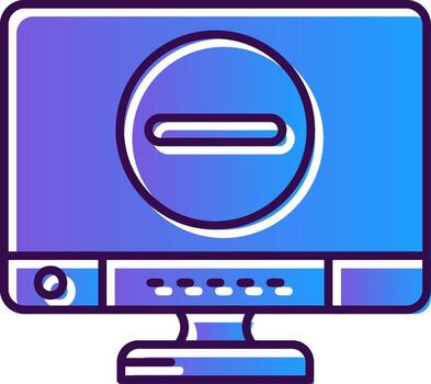 eliminar degradado lleno icono vector