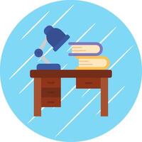 Workspace Flat Blue Circle Icon vector