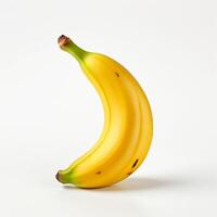 AI generated banana with clear white background photo