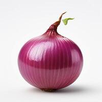 AI generated onion realistic with white background high quality ultra hd photo